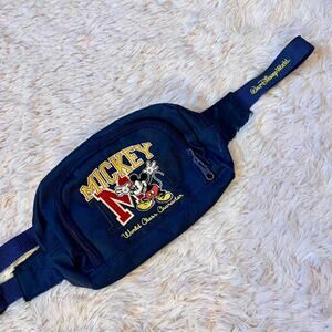 Vintage‎ Disney Mickey Mouse Kidcore Magical Embroidered Crossbody Fanny Pack